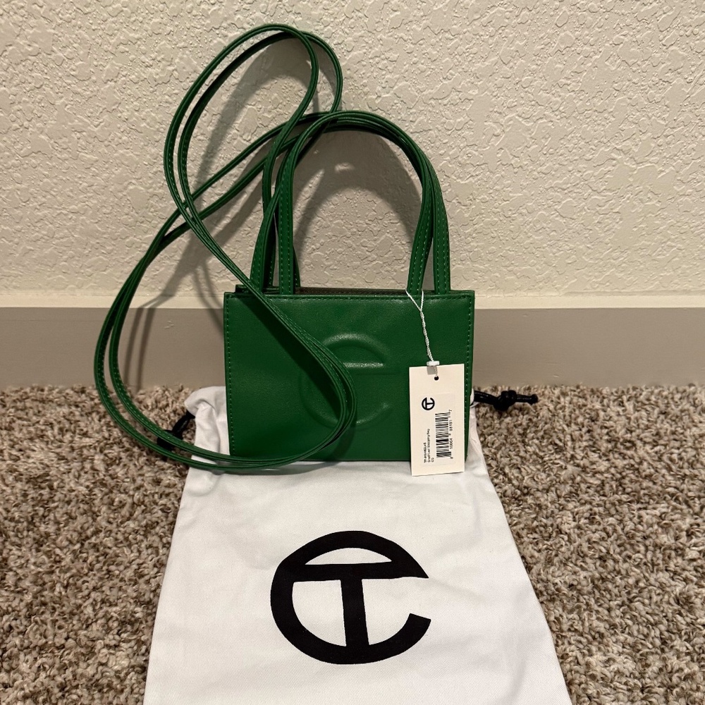Green Leaf Telfar Small Shopping Bag